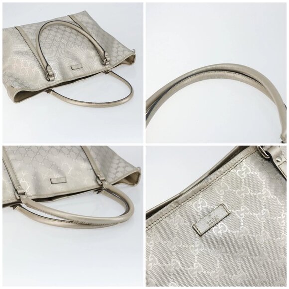 GUCCI GG Implementation Tote Bag Silver 197953 Auth 146574 - Picture 16 of 16